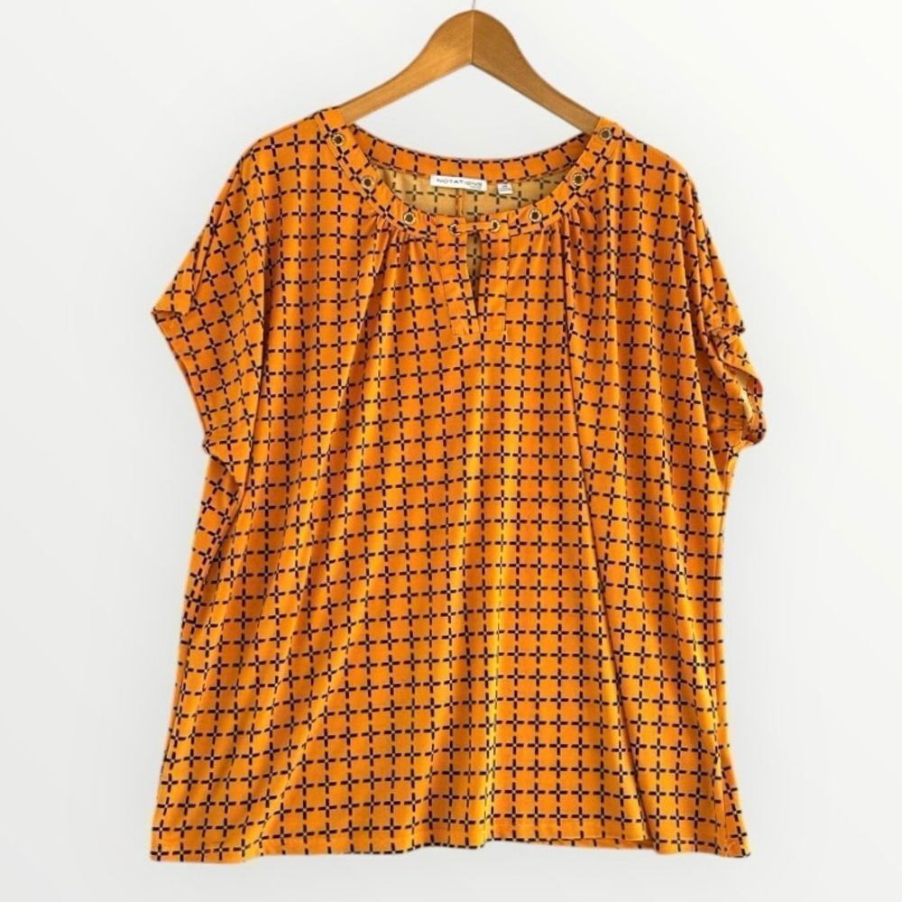🎉5 for $45🎉 Notations top blouse shirt size 2X